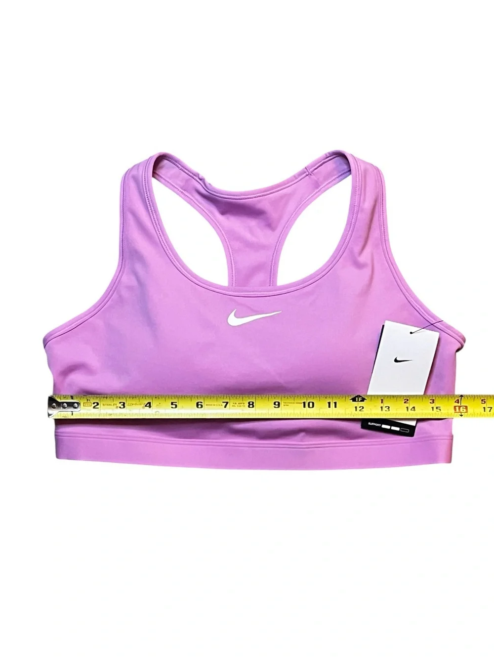 Nike Women’s XL Swoosh Med Support Padded Racerback Sports Bra Light Magenta